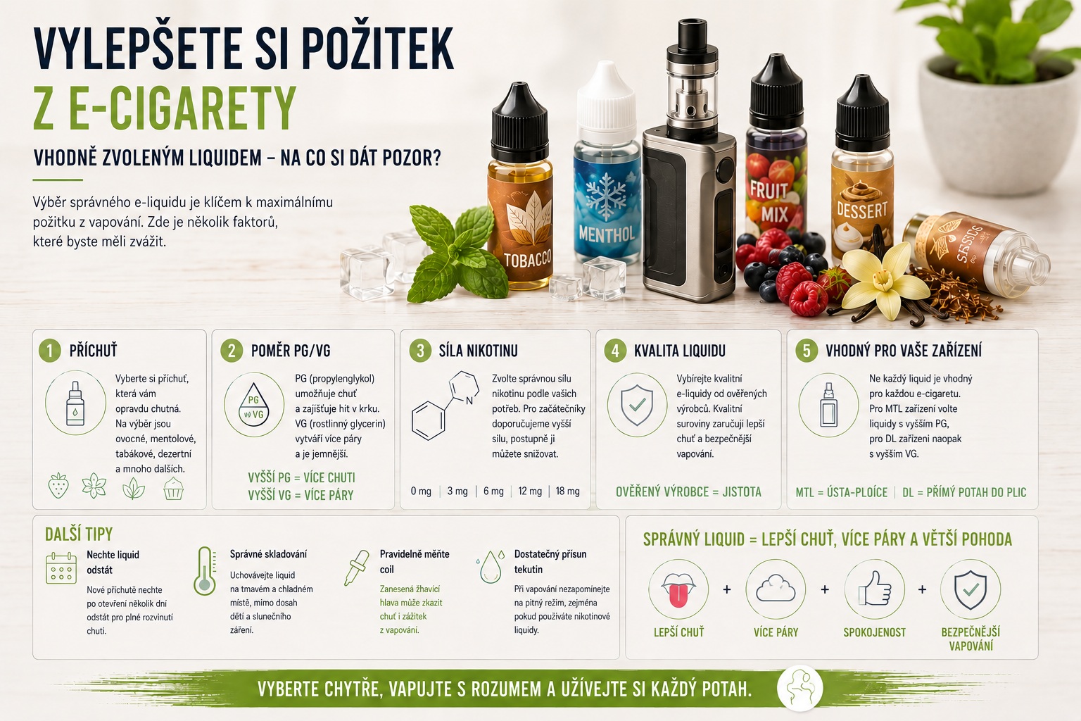 Vylepšete si požitek z e-cigarety